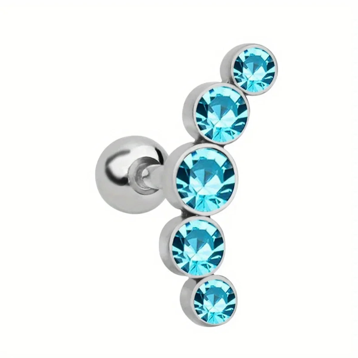 1Pcs 16G Fashion Novel 316 Stainless Steel Stud Earrings, Screw Back Cartilage Tragus Conch Helix Earring Piercing Jewelry