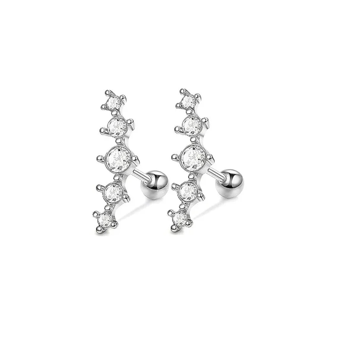 2-16Pcs 16G Cartilage Earring, Hypoallergenic Tragus Conch Helix Studs Earrings Daily Decor Jewelry For Women Men Girls