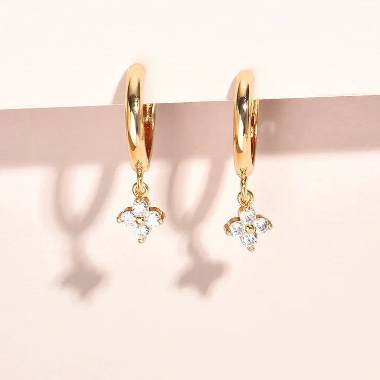 925 Sterling Silver leaf Earrings For Women Trendy Earring Jewelry Prevent Allergy Party Accessories Gift