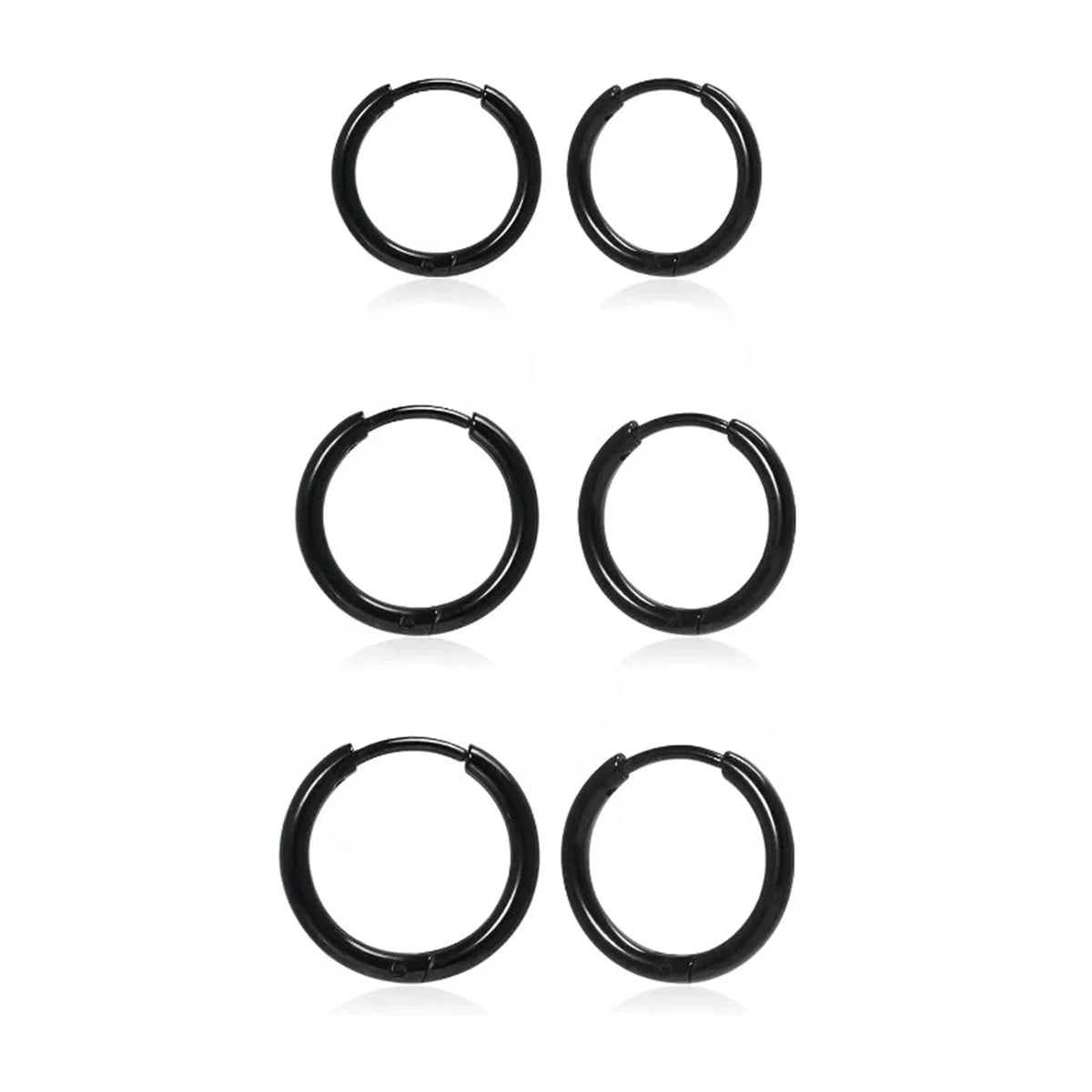 2/6pcs 316L Stainless Steel Huggie Hoop Earrings for Women Men,Cartilage Tragus Helix Daith Hypoallergenic Piercing Jewelry