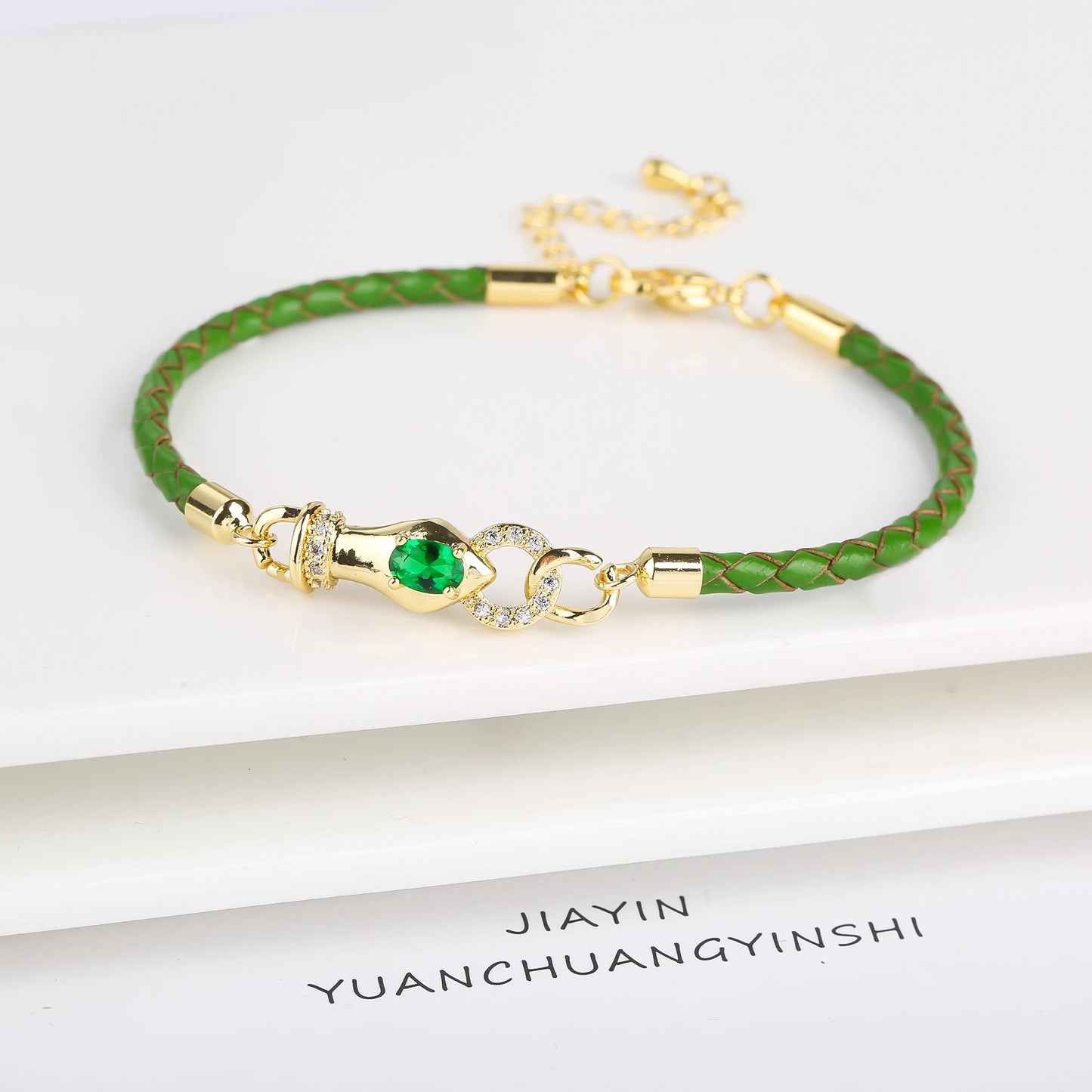15 Style Hot Sale Shiny Zirconia Animal Leopard Head Leather Braided Bracelet Hip Hop for Men Women Fashion Jewelry Accessories