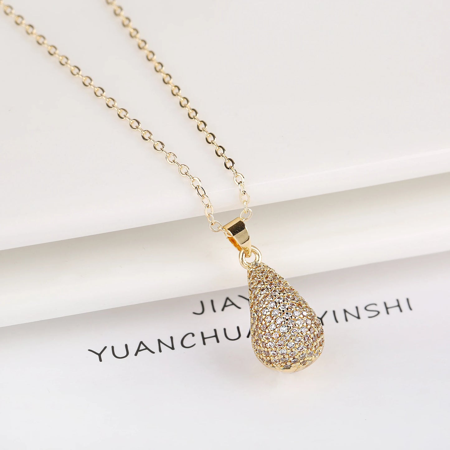 Hot Sale Glossy Waterdrop Comma Full Zircon Earrings for Women Lightweight Versatile Ear Jewelry Engagement Wedding Gifts