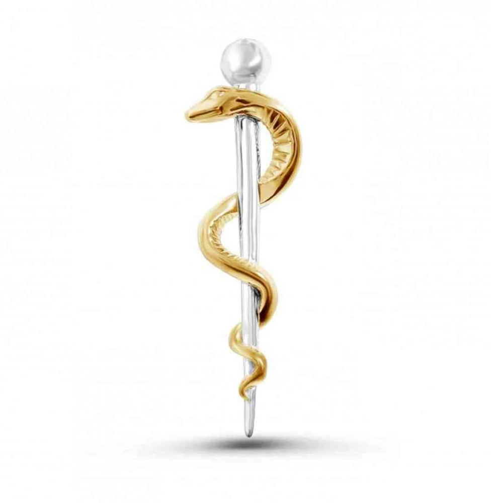 Hanreshe Medical Caduceus Brooch Pin Set Doctor Nurse Lapel Hat Bag Badge Brooches Medicine Psychology Surgery Jewelry Gifts
