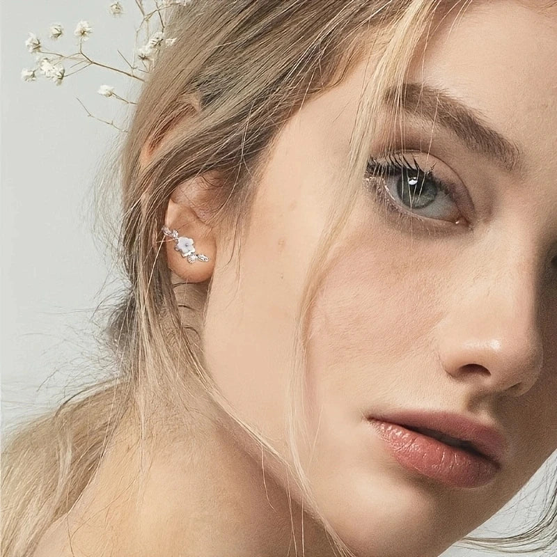 2Pcs 16G Stainless Steel Screw Back Stud Earrings for Women,Cubic Zerconia Cartilage Conch Helix Ear Piercing Jewelry