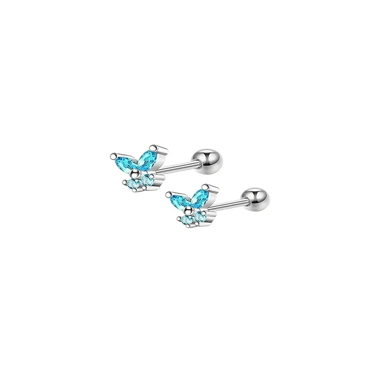 2/14 Pcs Hypoallergenic Butterfly Moon Cartilage Earring Studs,Tragus Conch Piercing Jewelry Daith Helix Conch Hoop Earrings