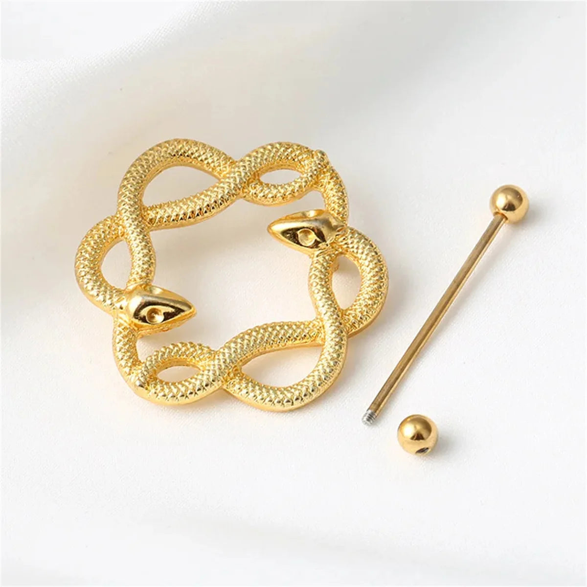 2pcs Fashion 316L Stainless Steel Snake Nipple Rings,Punk Sexy Cool Snake Nipple Piercing Jewelry Industrial Nipple Jewelry