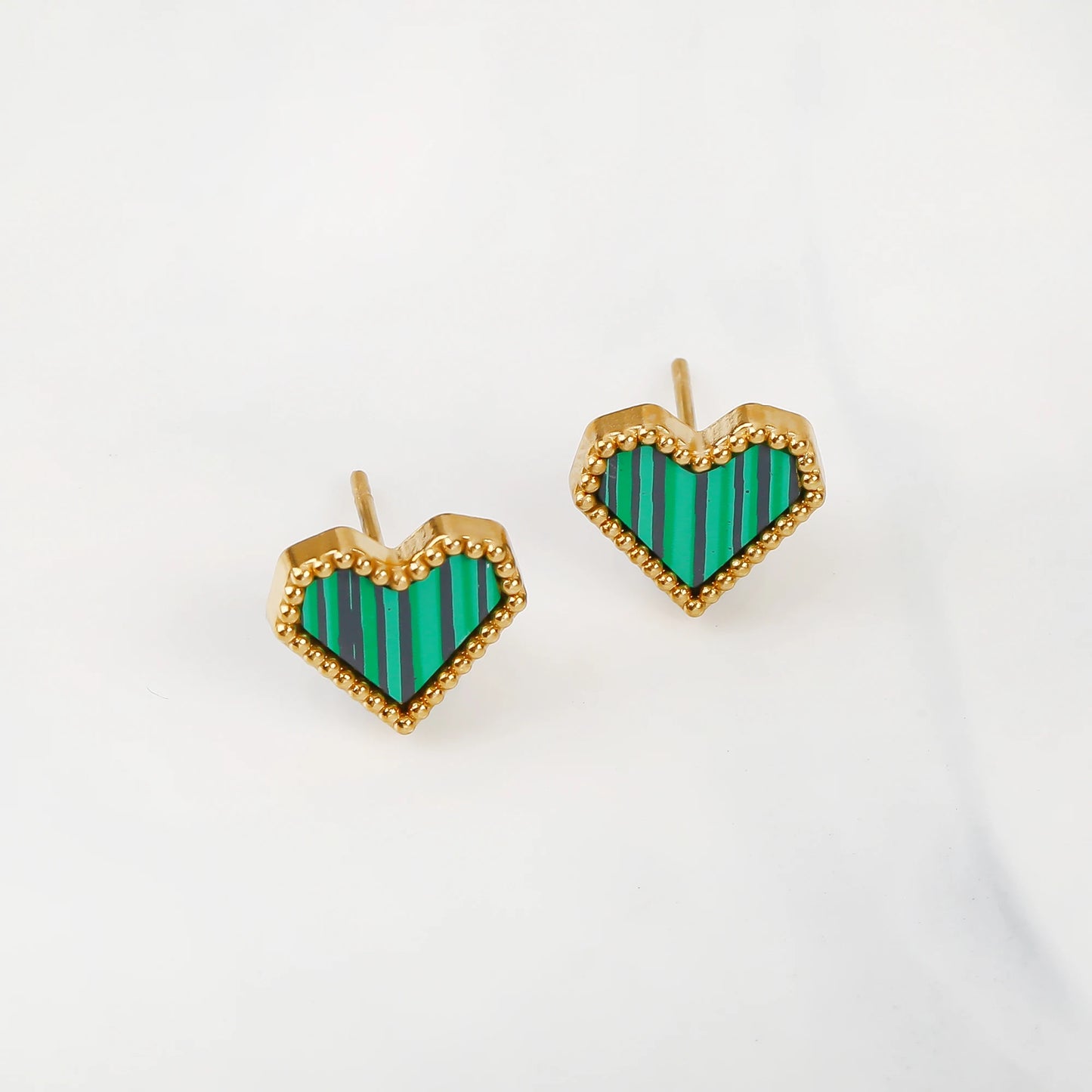 3Pcs 18k Gold-Plated Heart Shape Necklace Earrings Bracelet Jewelry Set Classic For Woman Fashion Party Jewelry Gift Daily Wear