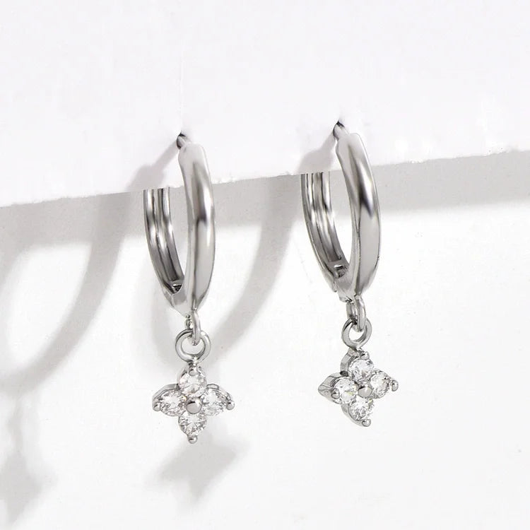 925 Sterling Silver leaf Earrings For Women Trendy Earring Jewelry Prevent Allergy Party Accessories Gift
