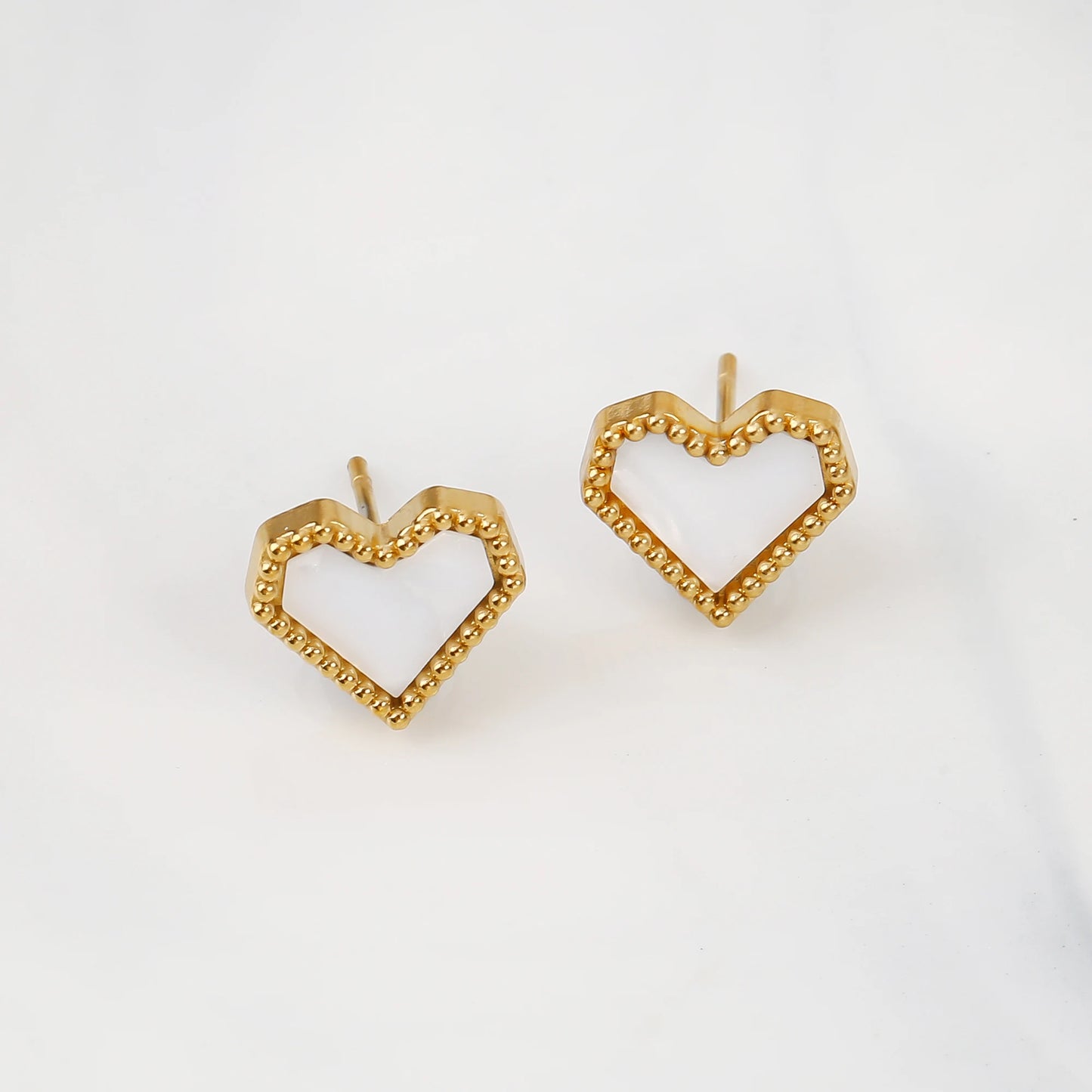 3Pcs 18k Gold-Plated Heart Shape Necklace Earrings Bracelet Jewelry Set Classic For Woman Fashion Party Jewelry Gift Daily Wear