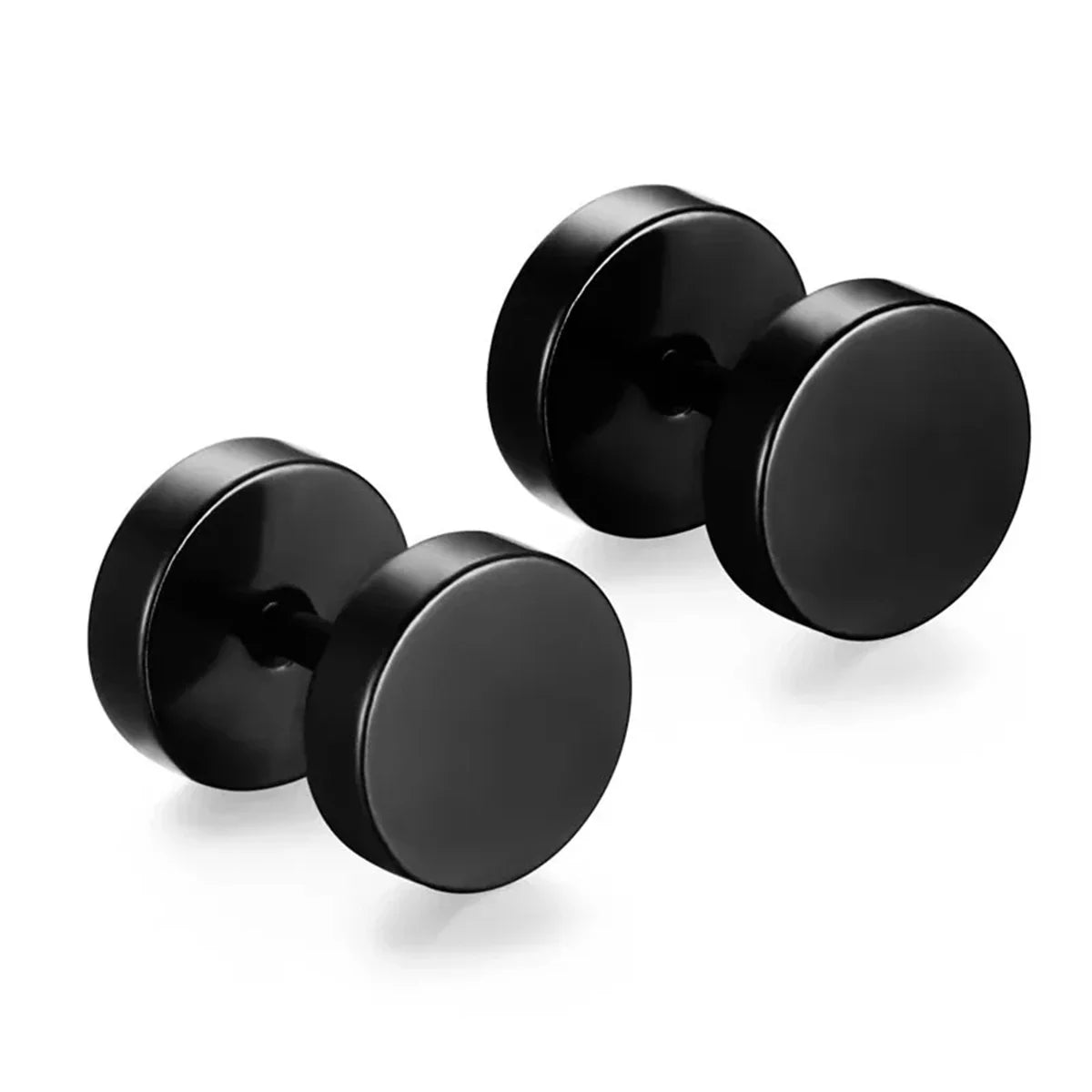 1/15Pairs Punk Cool Gothic Stainless Steel Stud Earrings Set for Men Women,Fashion Tragus Cartilage Daith Helix Piercing Jewelry