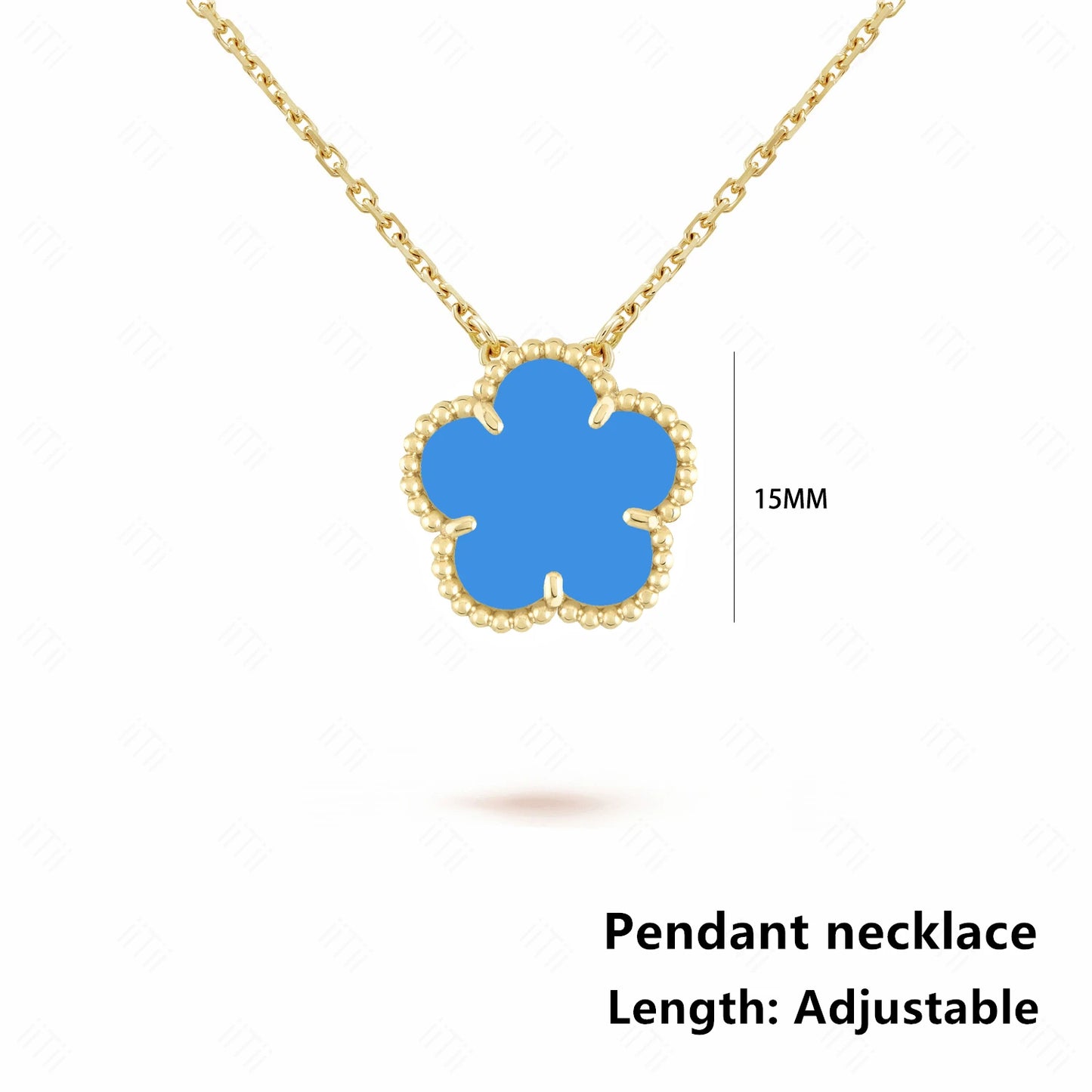 Simple 15mm Natural Shell Stone Five-Leaf Flower Set Bracelet Necklace Classic Flower Woman Jewelry Sets For Party Daily Wear