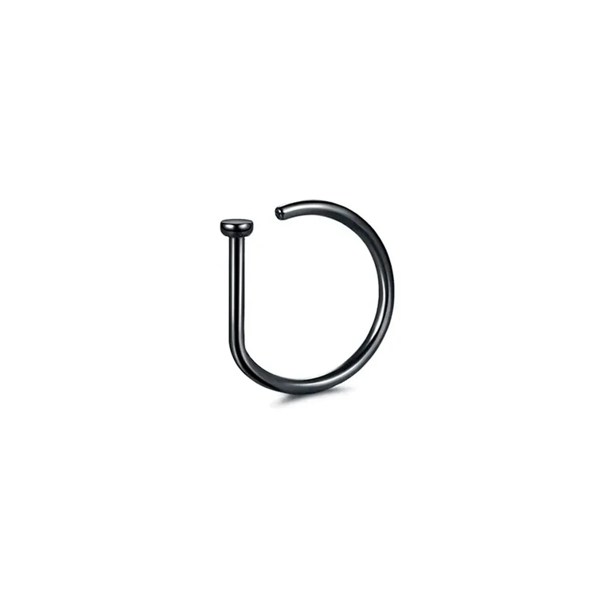 3-5Pcs Hypoallergenic 316L Stainless Steel Fake Piercing Nose Rings,D-Shape Septum Nose Ring Clip On Nose False Piercing Jewelry