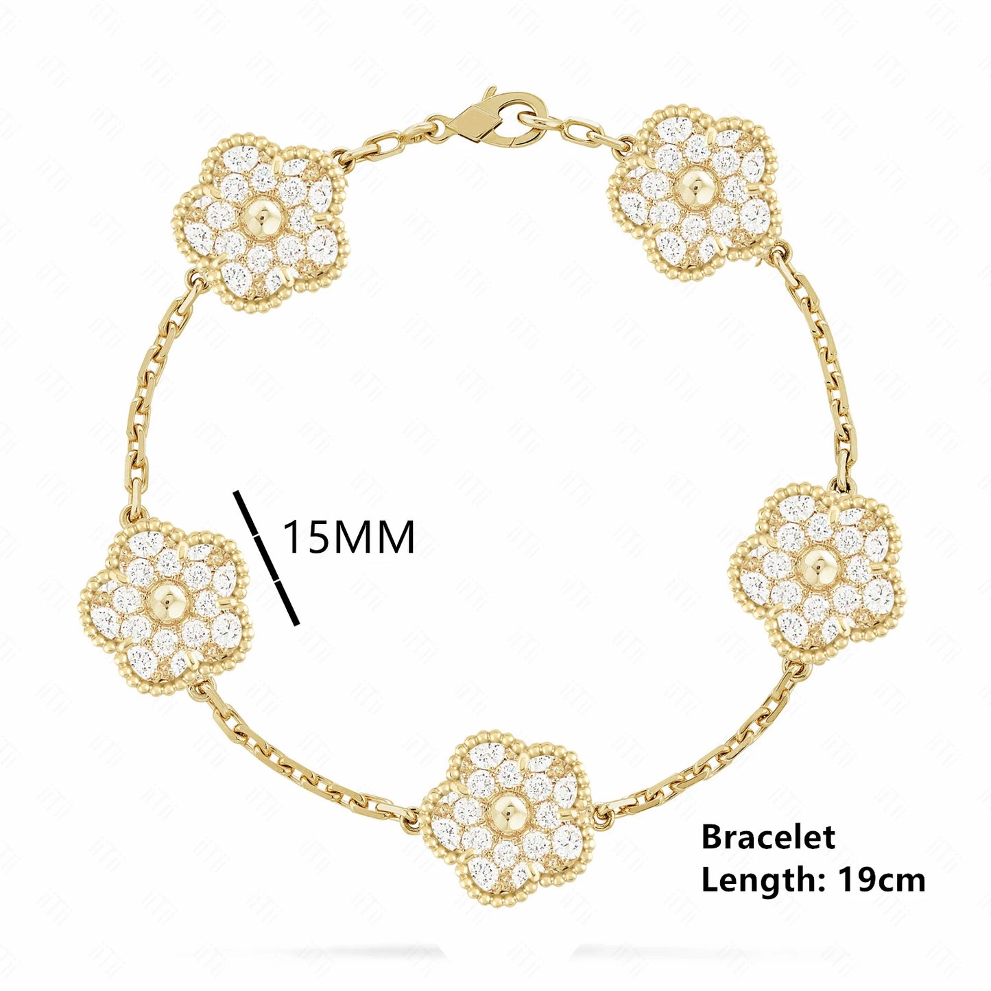 Simple 15mm Natural Shell Stone Five-Leaf Flower Set Bracelet Necklace Classic Flower Woman Jewelry Sets For Party Daily Wear
