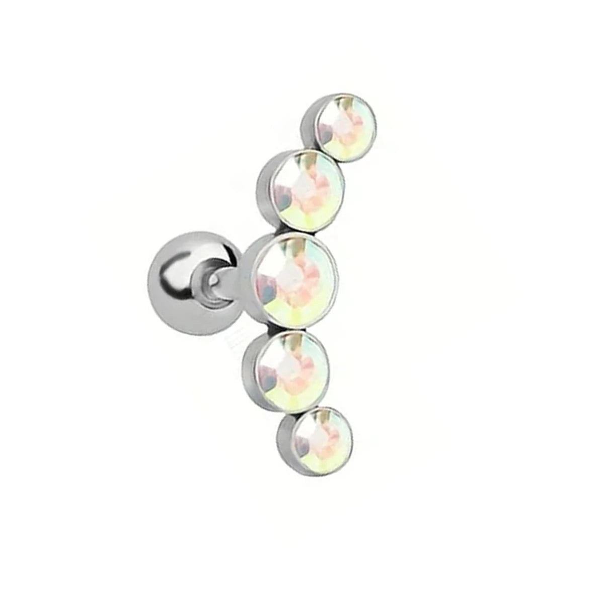 1Pcs 16G Fashion Novel 316 Stainless Steel Stud Earrings, Screw Back Cartilage Tragus Conch Helix Earring Piercing Jewelry