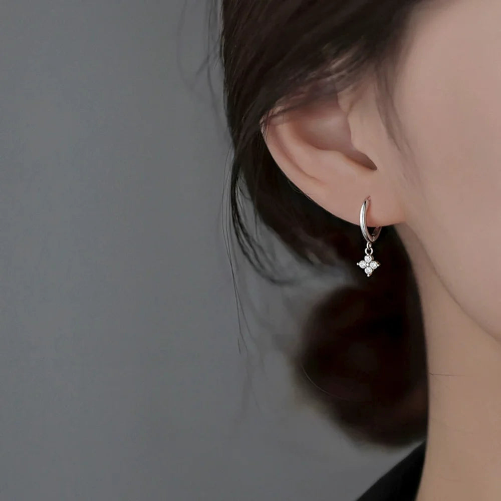925 Sterling Silver leaf Earrings For Women Trendy Earring Jewelry Prevent Allergy Party Accessories Gift