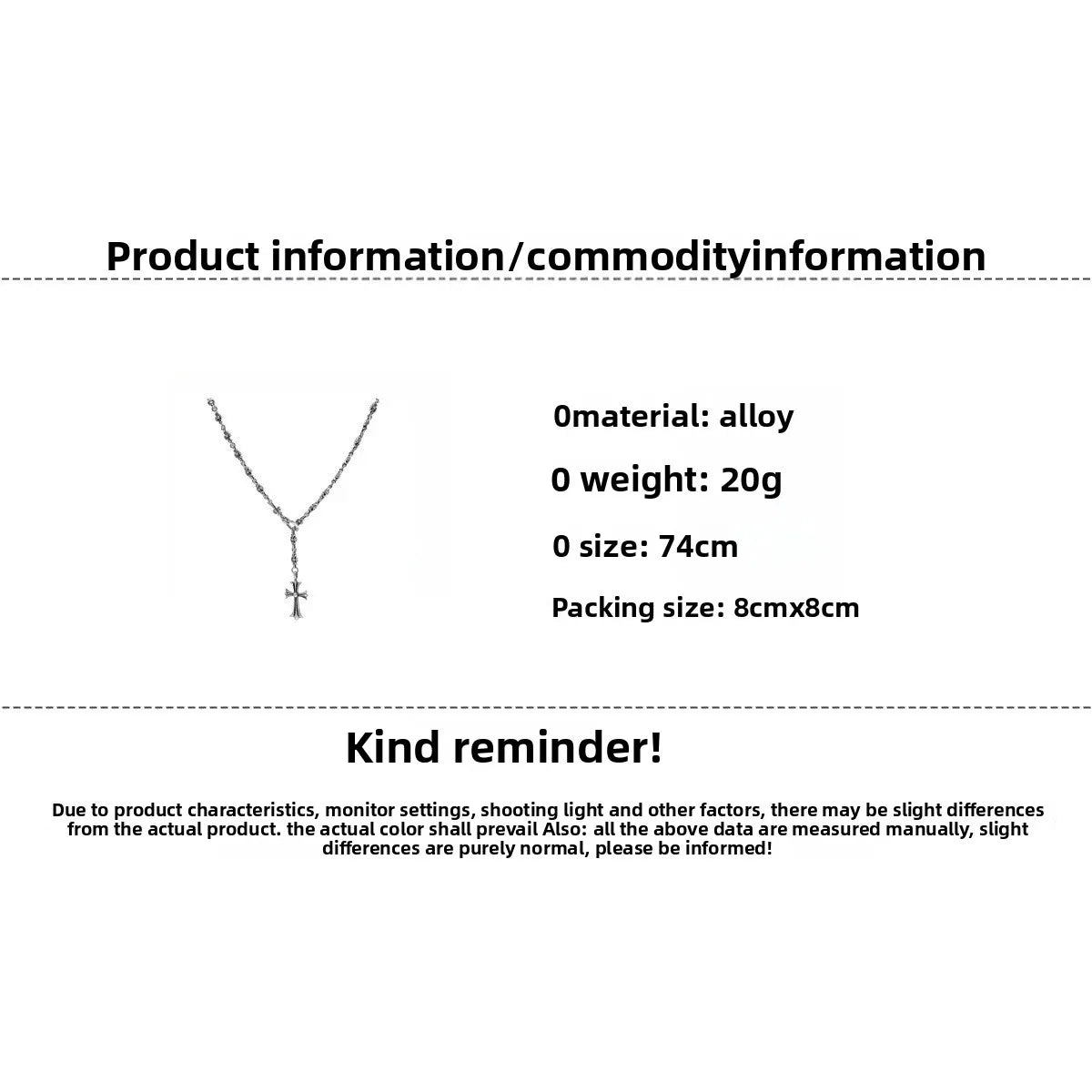 Retro Cross Necklace Women's Style 2025 New Small Sweater Chain Clavicle Chain Sweater Chain Hanging Neck Accessories Jewelry