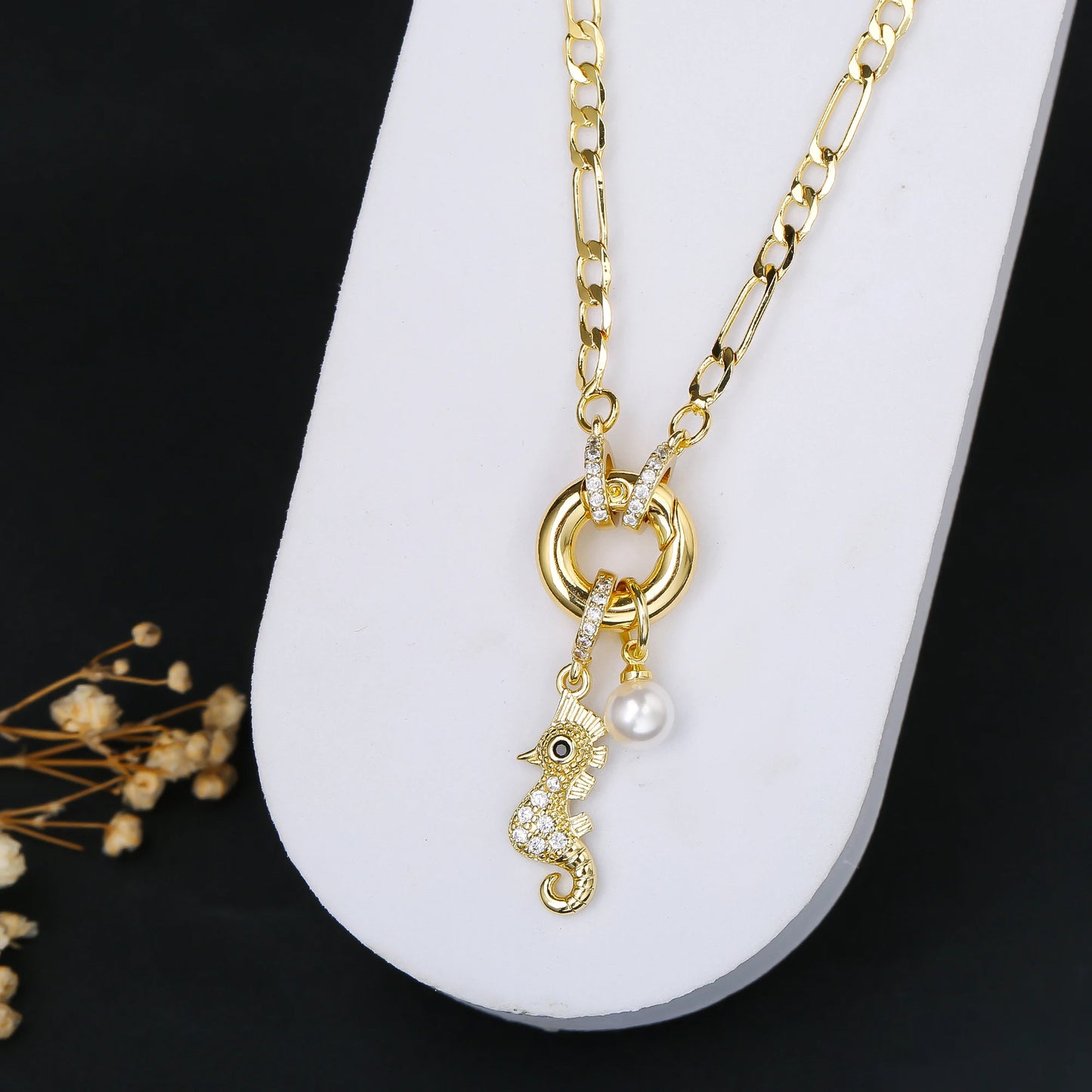 7 Style Shiny Cubic Zirconia Animal Bird Cat Pendant Necklace Personalized for Woman Party 3:1 Chain Jewelry Choker Daily Wear