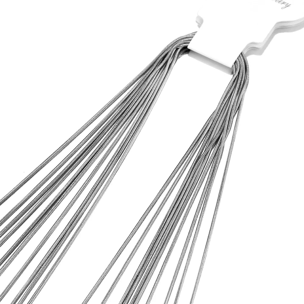 10pcs 5pcs Stainless Steel Snake Chain Necklace Chains for DIY Jewelry Making Findings Pendants Chain Lobster Clasps Wholesale