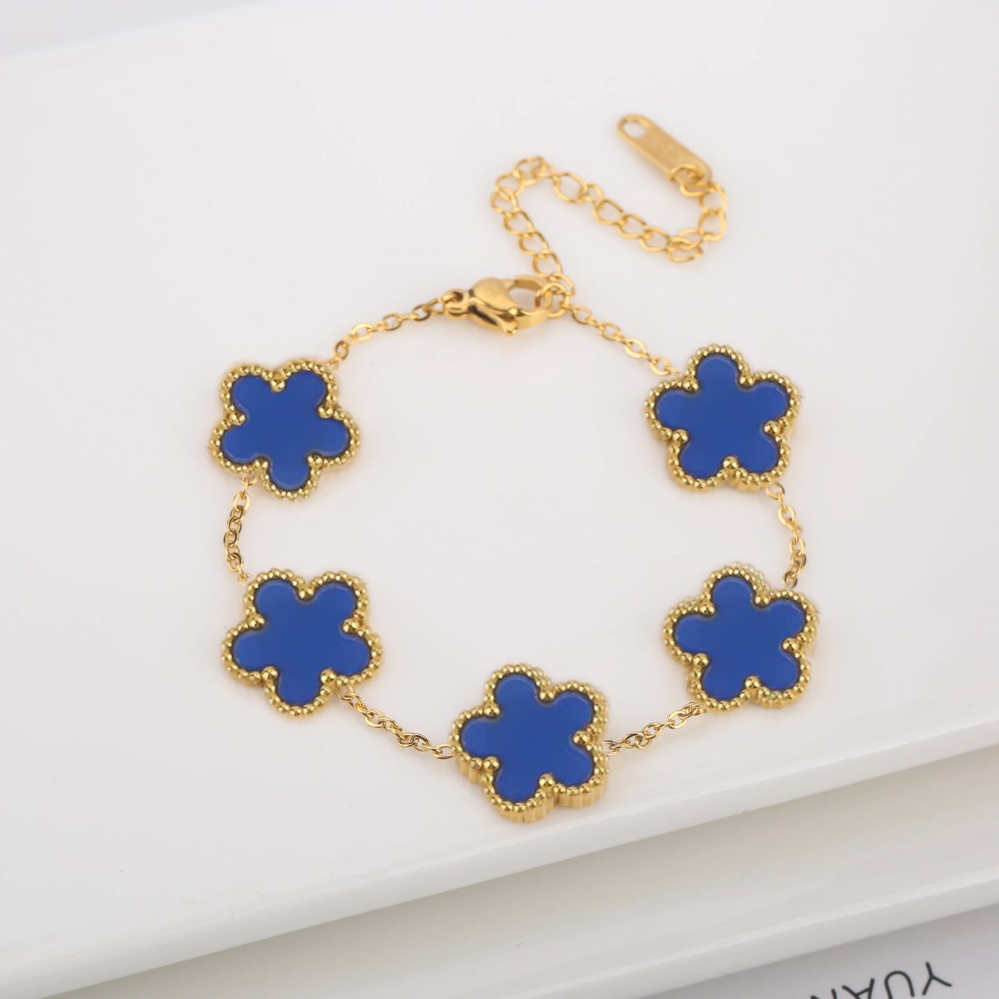 High Quality Stainless Steel Five Leaf Flower Women Jewelry Set Bracelet Necklace Earrings Simple for Woman Clover Brand Jewelry