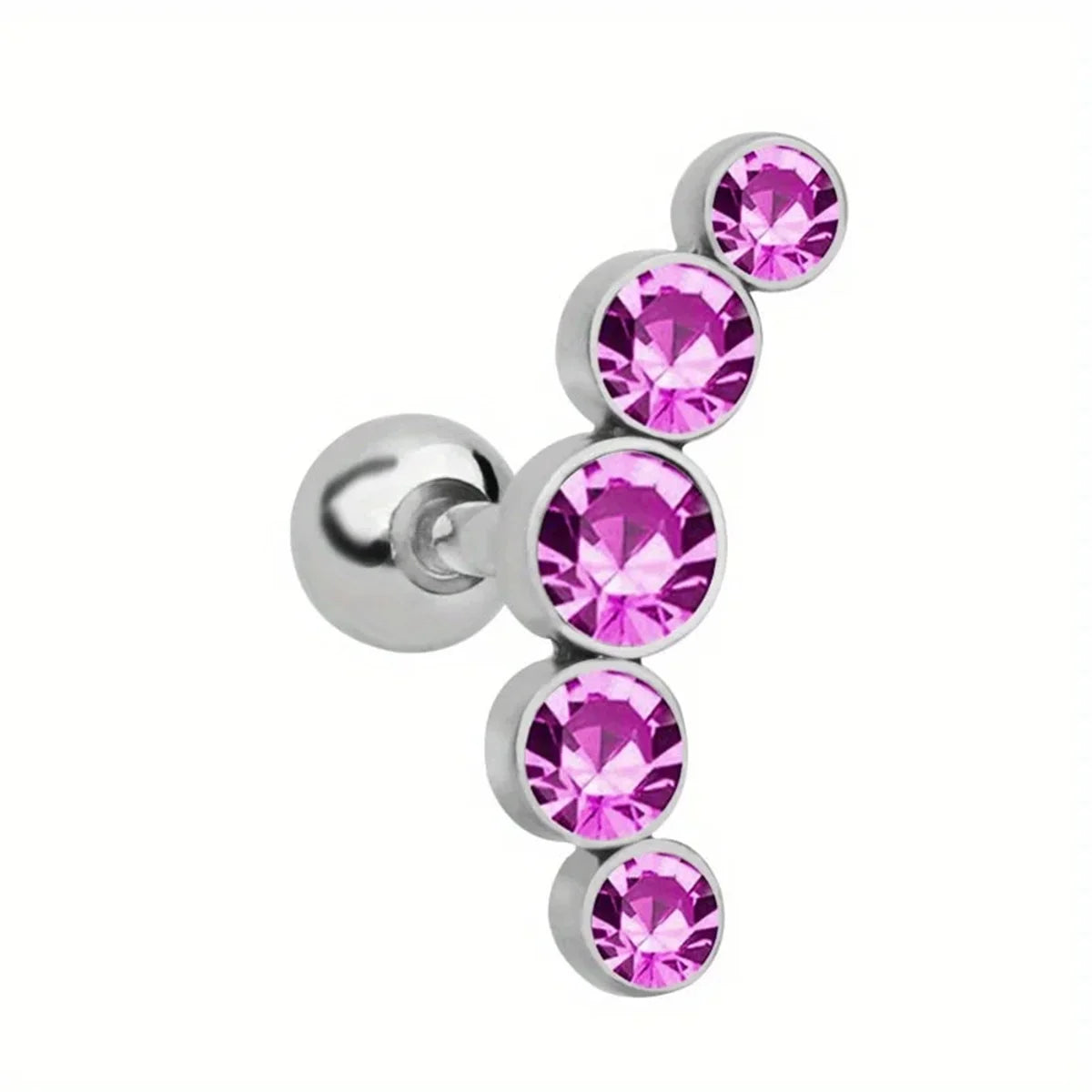1Pcs 16G Fashion Novel 316 Stainless Steel Stud Earrings, Screw Back Cartilage Tragus Conch Helix Earring Piercing Jewelry