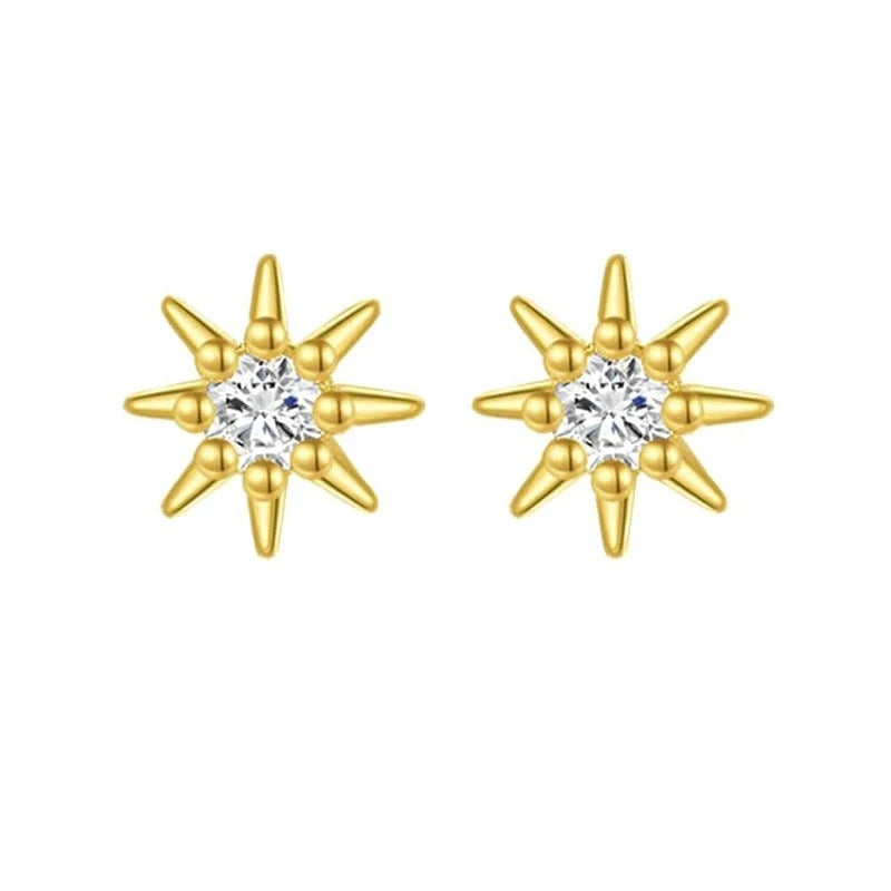 2/6 Pcs 20G 18K Hypoallergenic CZ Cartilage Flat Back Stud Earrings