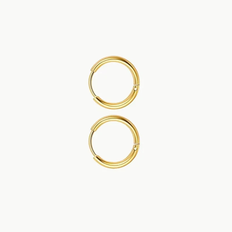 2/14 Pcs 20G Tiny Stainless Steel Screw Back Stud Earrings Set for Women, Simple Hinged Nose Rings Huggie Hoop Earring Jewelry