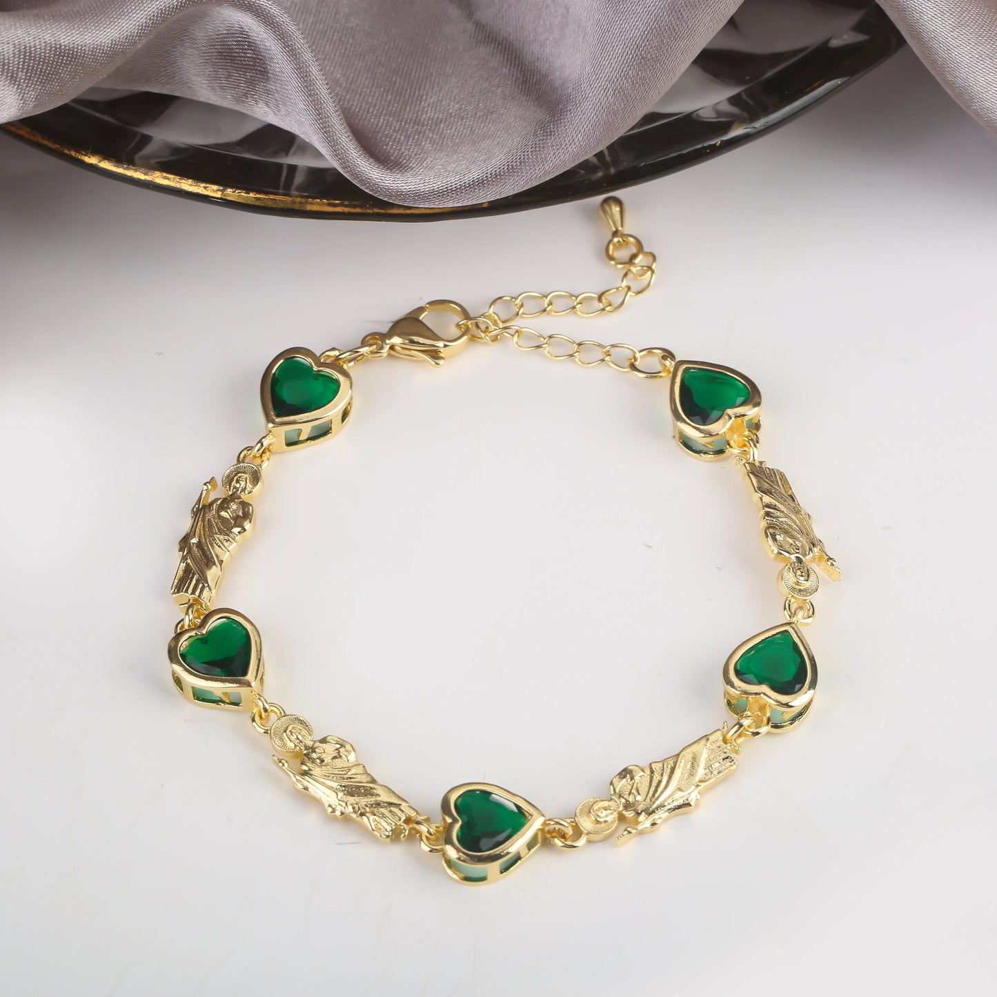 New Design Rosette Chain Virgin Mary Bracelet Fashion Woman Adjustable Bracelet Delicate Birthday Party Jewelry Gift Wholesale