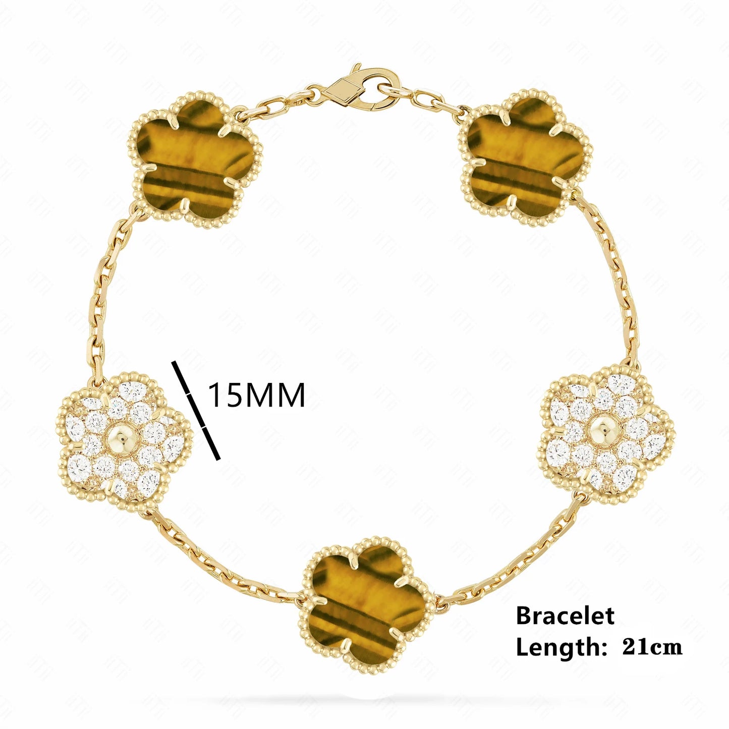 Simple 15mm Natural Shell Stone Five-Leaf Flower Set Bracelet Necklace Classic Flower Woman Jewelry Sets For Party Daily Wear