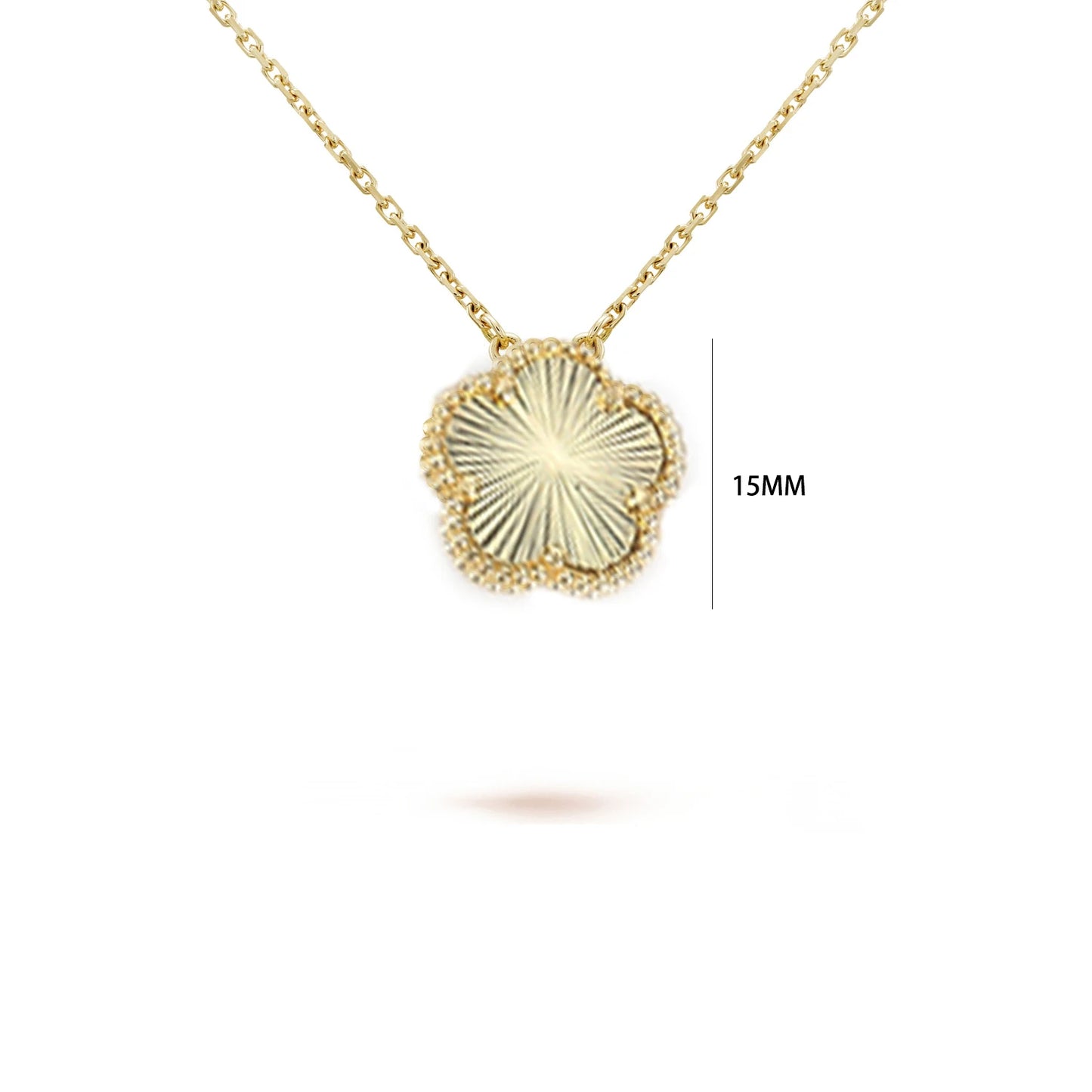 Simple 15mm Natural Shell Stone Five-Leaf Flower Set Bracelet Necklace Classic Flower Woman Jewelry Sets For Party Daily Wear