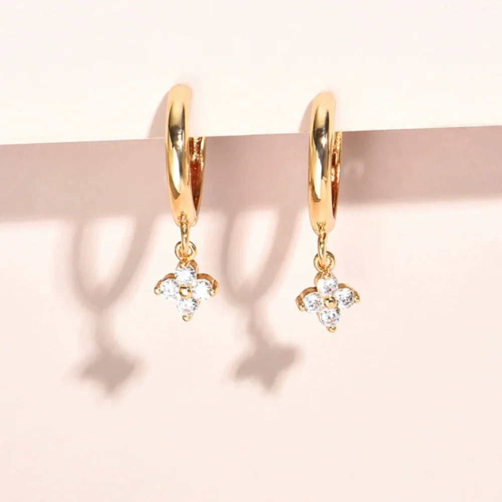925 Sterling Silver leaf Earrings For Women Trendy Earring Jewelry Prevent Allergy Party Accessories Gift