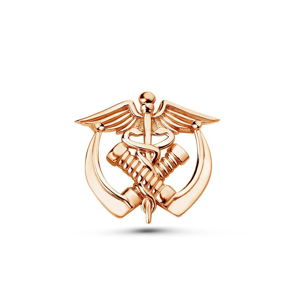 Hanreshe Medical Caduceus Brooch Pin Set Doctor Nurse Lapel Hat Bag Badge Brooches Medicine Psychology Surgery Jewelry Gifts