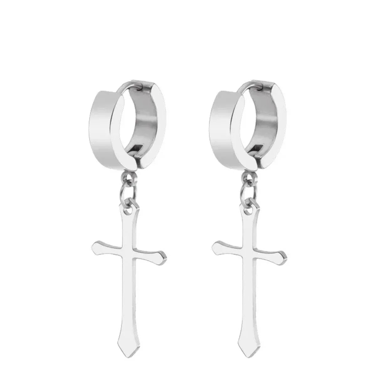 1/15Pairs Punk Cool Gothic Stainless Steel Stud Earrings Set for Men Women,Fashion Tragus Cartilage Daith Helix Piercing Jewelry