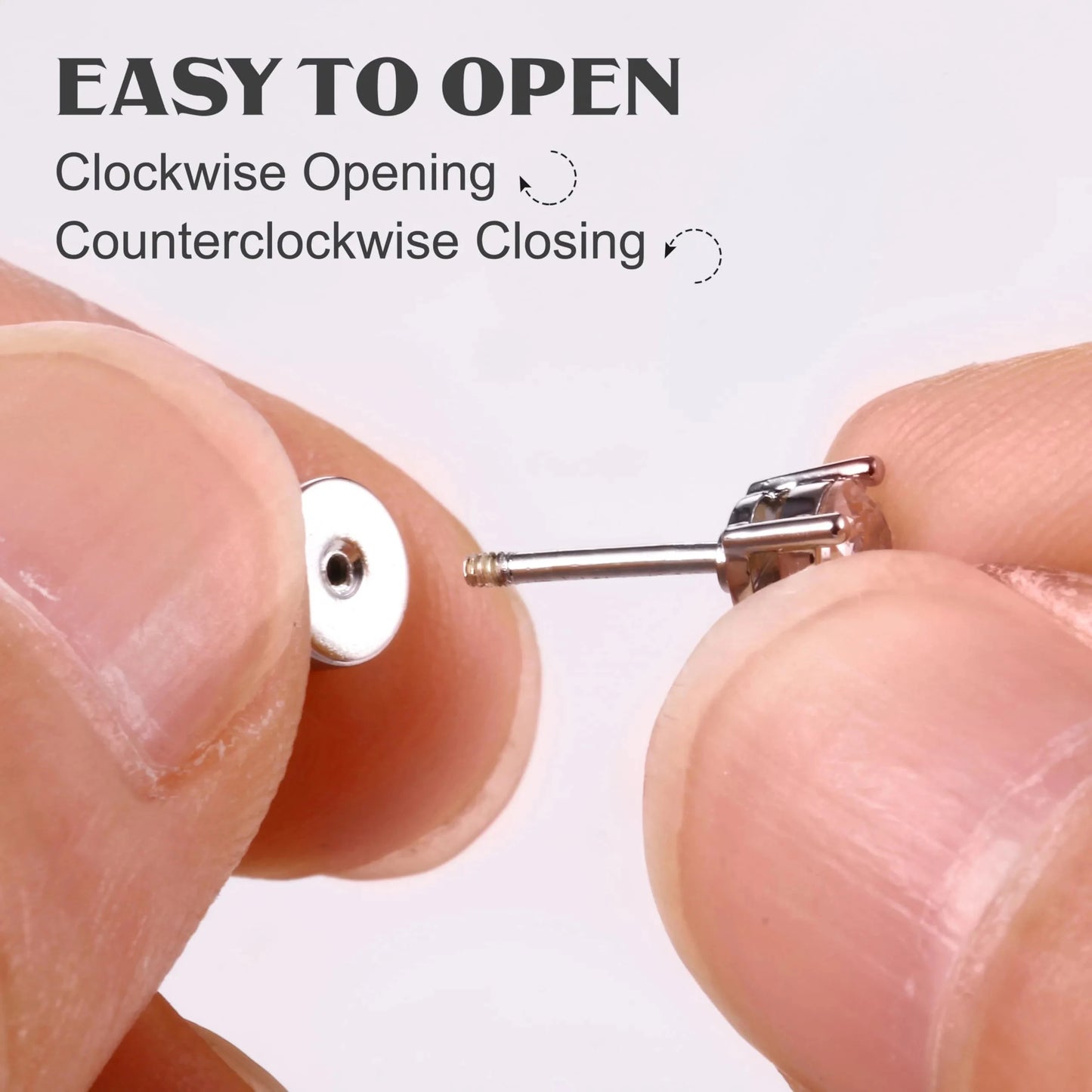 2/6Pcs 20G Novel Stainless Steel Hypoallergenic Flat Back Stud Earrings,Tiny CZ Cartilage Trgus Helix Percing Jewelry Set