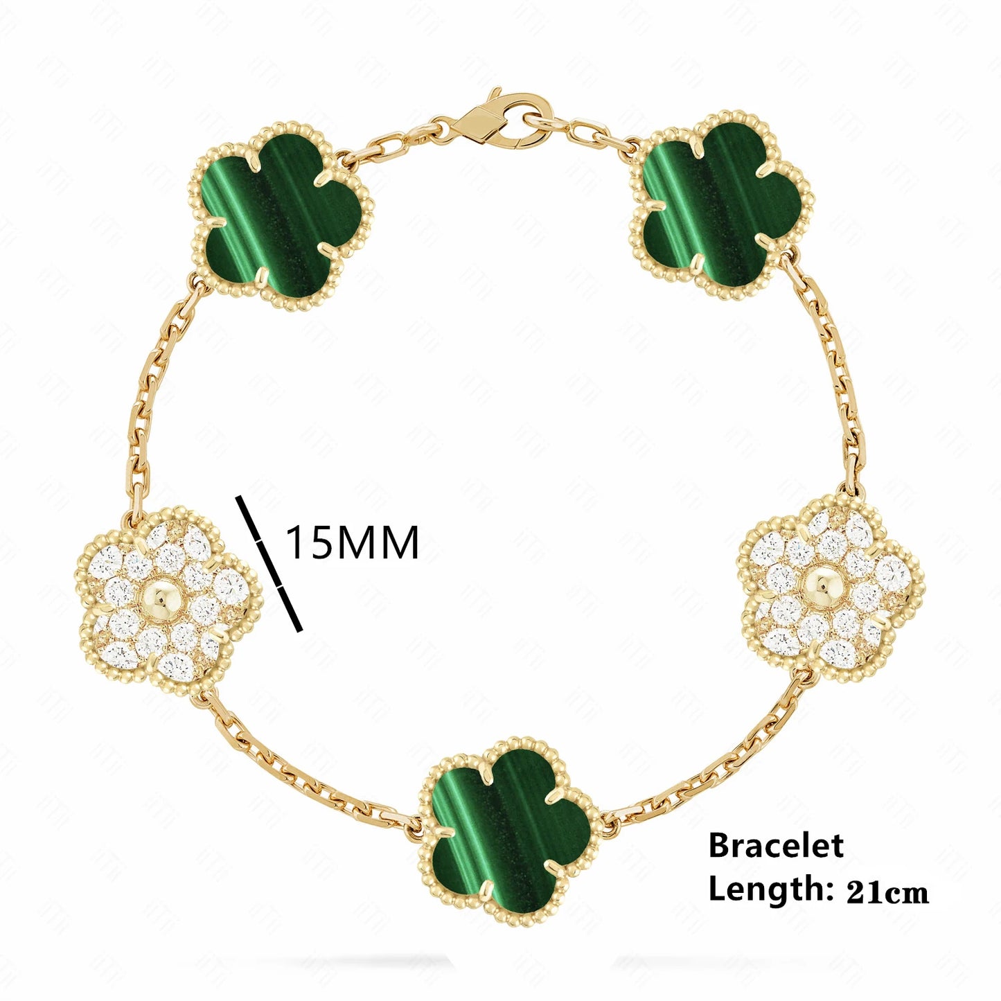 Simple 15mm Natural Shell Stone Five-Leaf Flower Set Bracelet Necklace Classic Flower Woman Jewelry Sets For Party Daily Wear
