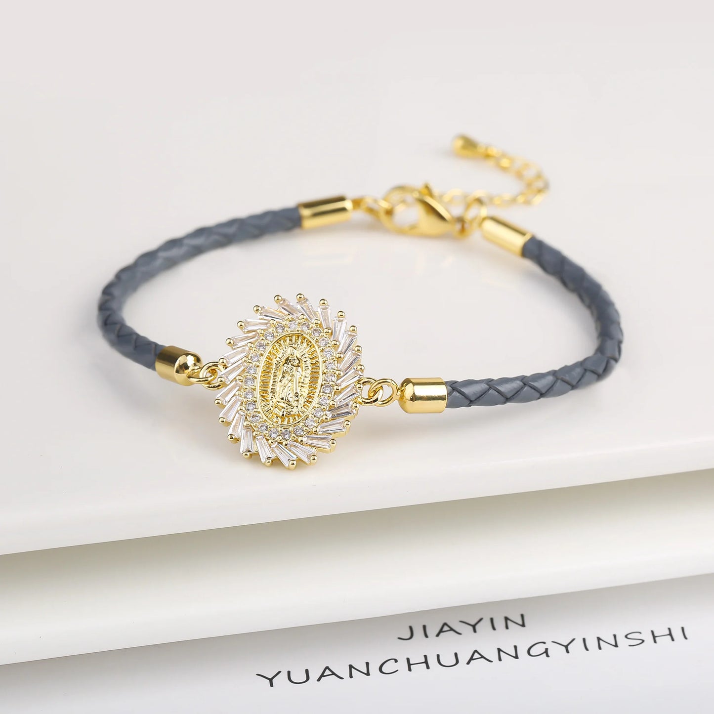 New Design Rosette Chain Virgin Mary Bracelet Fashion Woman Adjustable Bracelet Delicate Birthday Party Jewelry Gift Wholesale