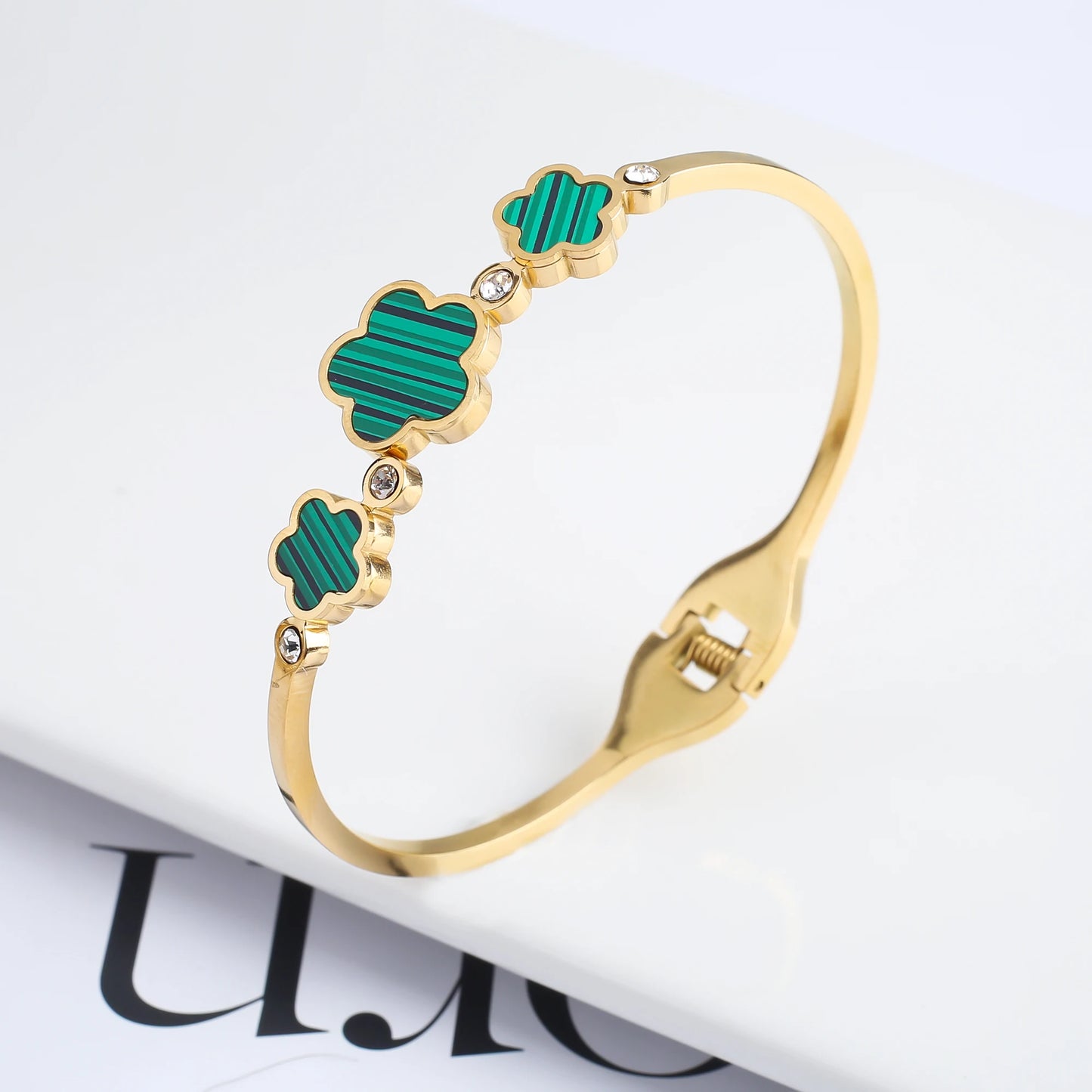 High Quality Hot Selling Plum Blossom Plant Five Leaf Flower Adjustable Bracelet Accessories For Women's Luxury Jewelry Clover