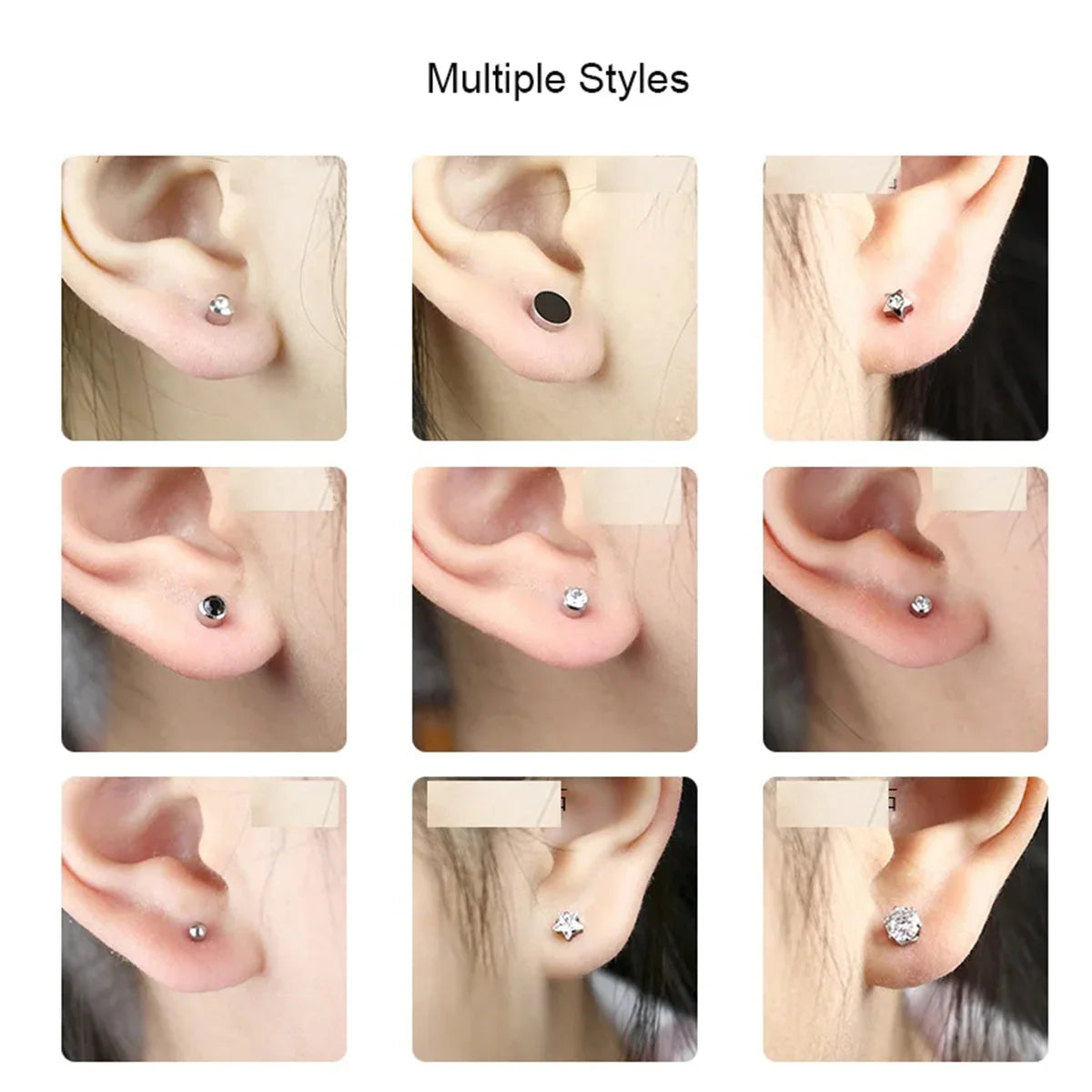 1pc Disposable Sterile Ear Piercing Kit, Cartilage Tragus Helix Piercing Gun No Pain Piercer Tool Machine Set Stud Jewelry