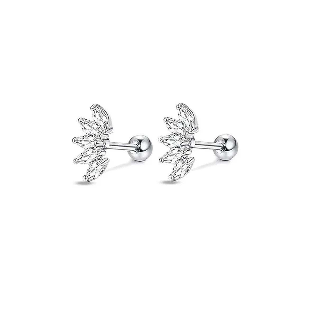 2-16Pcs 16G Cartilage Earring, Hypoallergenic Tragus Conch Helix Studs Earrings Daily Decor Jewelry For Women Men Girls