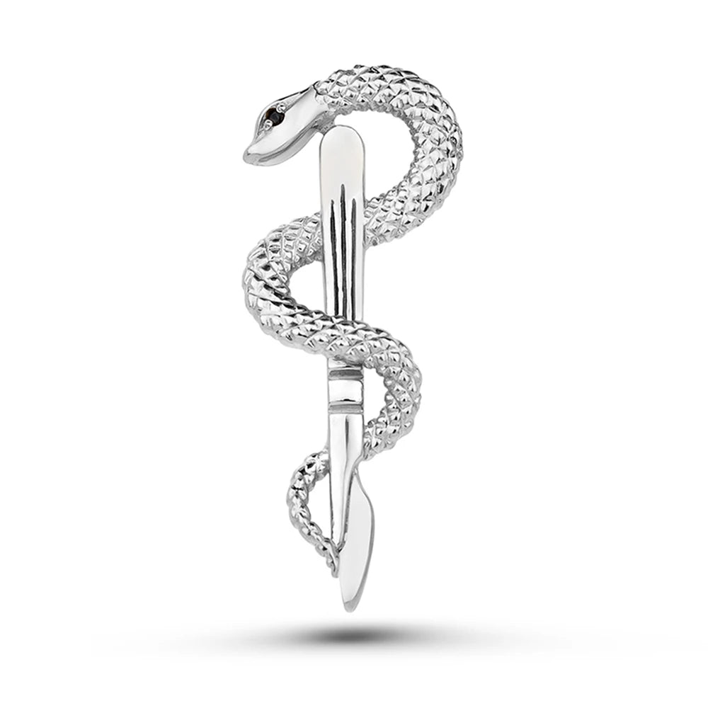 Hanreshe Medical Caduceus Brooch Pin Set Doctor Nurse Lapel Hat Bag Badge Brooches Medicine Psychology Surgery Jewelry Gifts