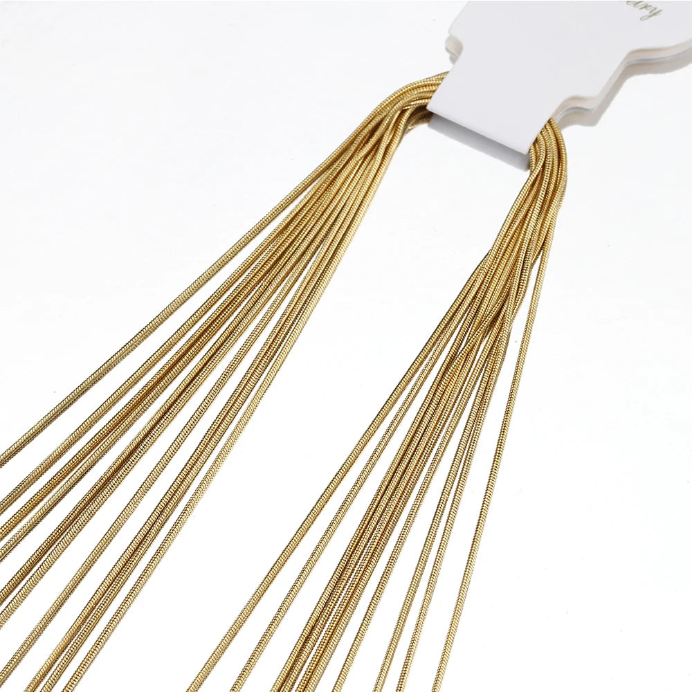 10pcs 5pcs Stainless Steel Snake Chain Necklace Chains for DIY Jewelry Making Findings Pendants Chain Lobster Clasps Wholesale
