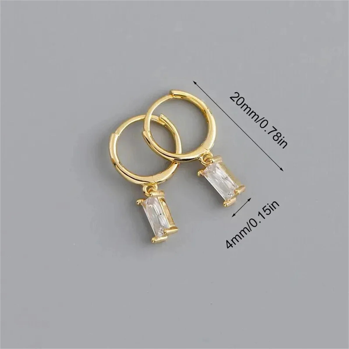2/8pcs Fashion Novel Stainless Steel Huggies Hoop Earrings,Little Crystal Zirconia Pendant Cartilage Helix Ear Piercing Jewelry