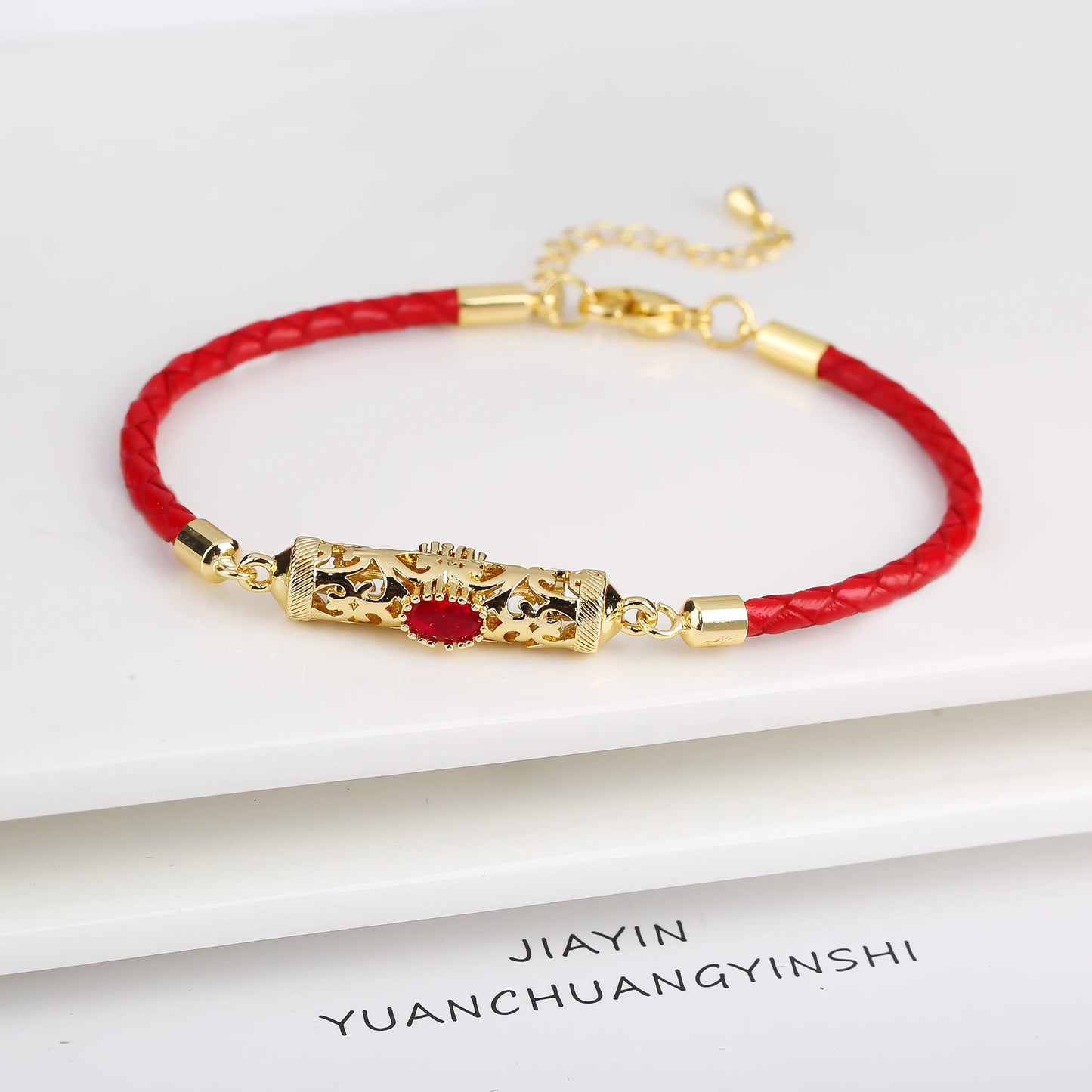 4 Color Fashion Crystal Dragon Column Leather Braided Adjustable Bracelet Classic for Woman Birthday Wrist Jewelry Couple Gift