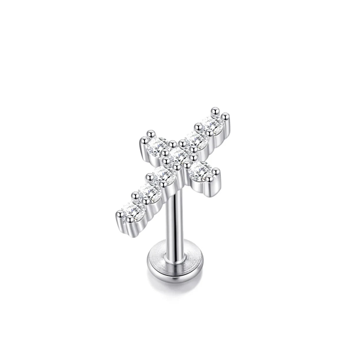 1/5Pcs 316L Stainless Steel Delicate Flower Tragus Cartilage Stud Earring,Internally Threade Daith Helix Ear Piercing Jewelry