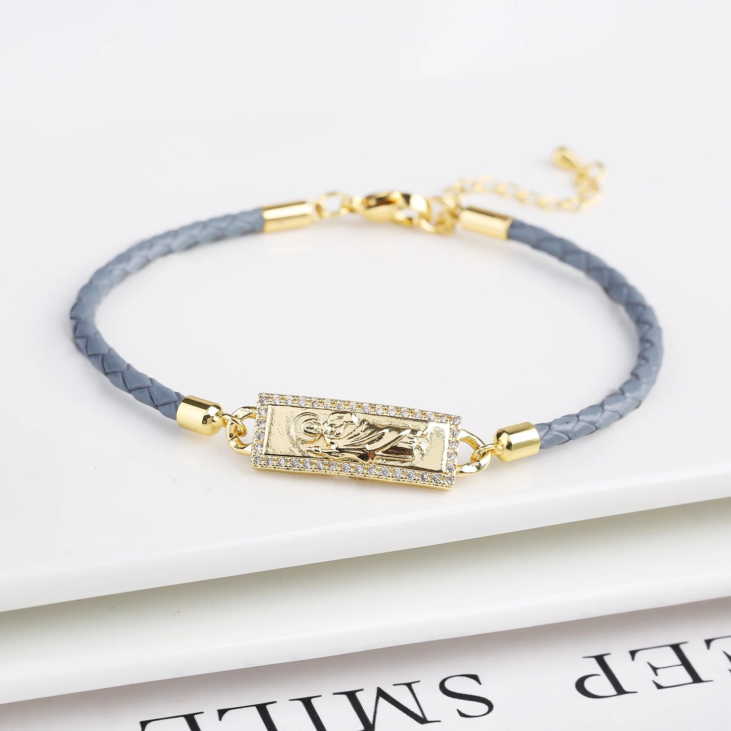 High Quality St. Jude Bracelet Copper Drip Oil Madonna Bracelet For Woman Man Party Birthday Daily Wear Religious Jewelry Gift