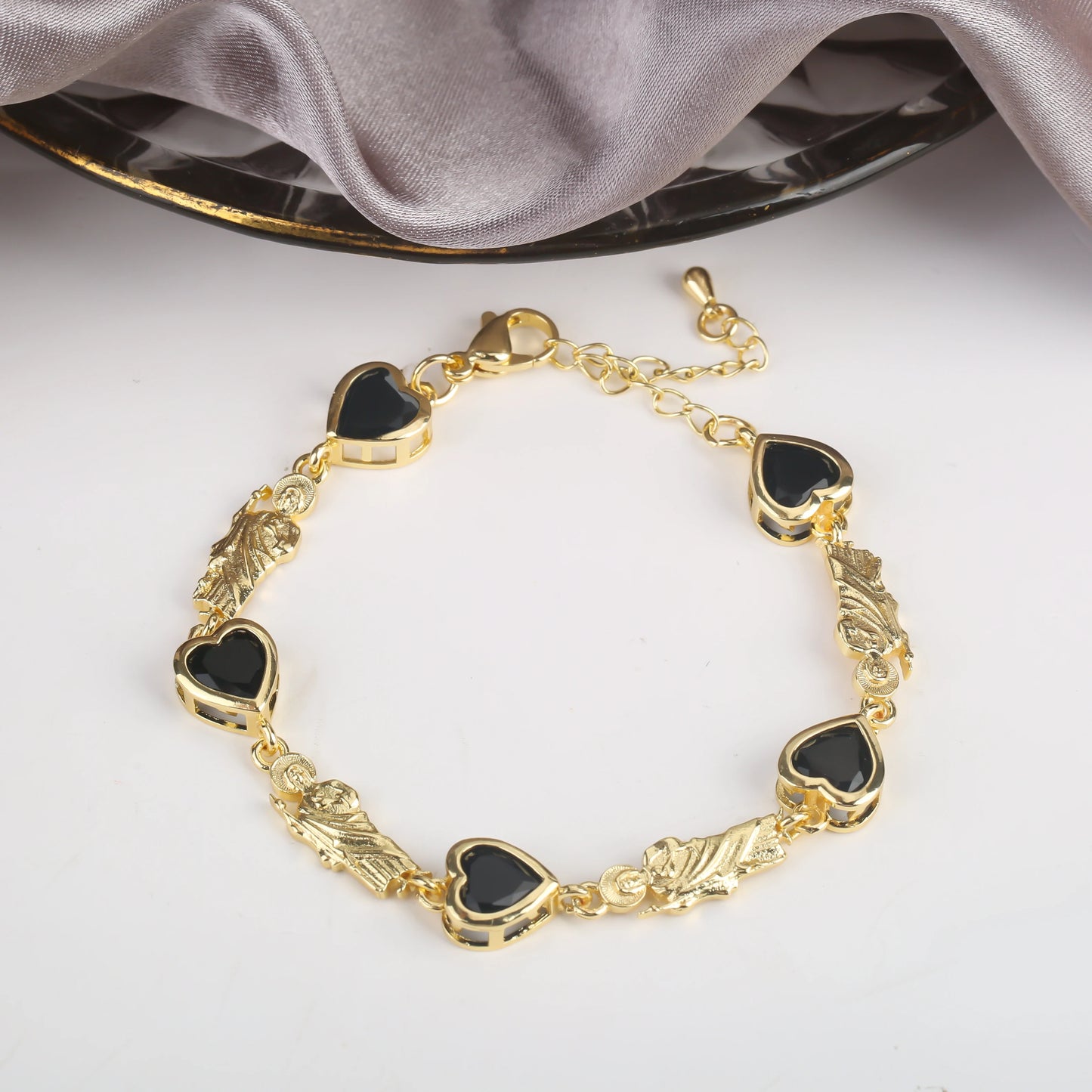 New Design Rosette Chain Virgin Mary Bracelet Fashion Woman Adjustable Bracelet Delicate Birthday Party Jewelry Gift Wholesale