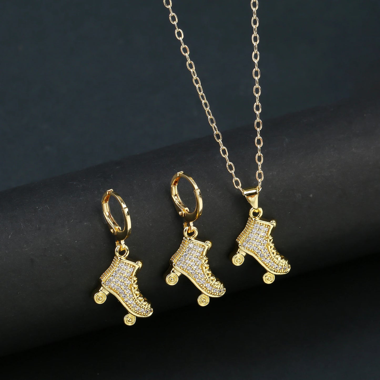 Fashion Venezuela Flag Cross Jewelry Set Classic Cactus Flower Earrings Necklace Charming for Woman Daily Party Jewelry Gift