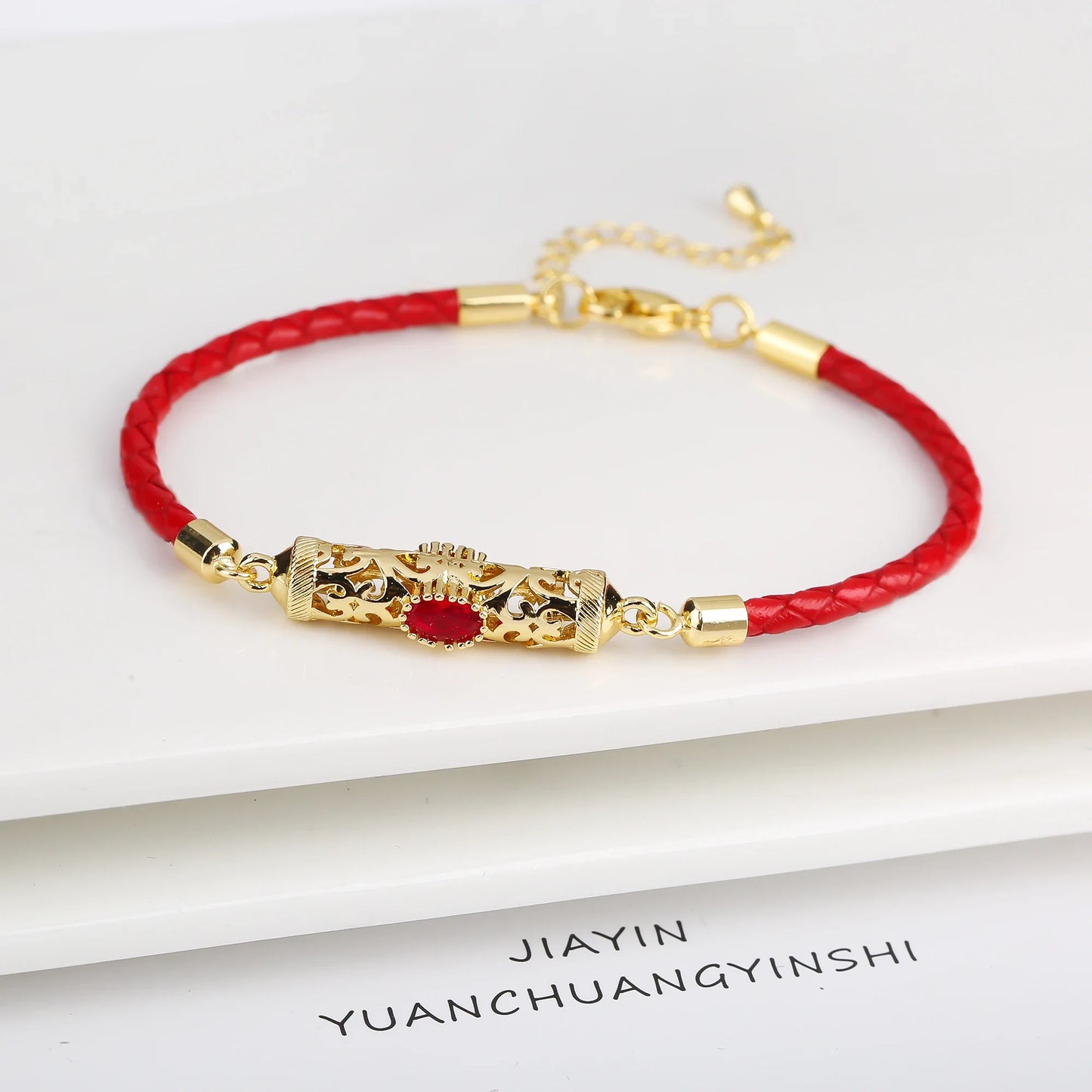 4 Color Fashion Crystal Dragon Column Leather Braided Adjustable Bracelet Classic for Woman Birthday Wrist Jewelry Couple Gift