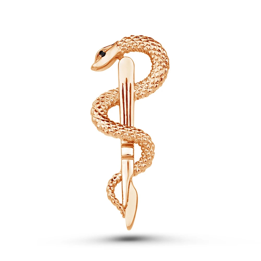 Hanreshe Medical Caduceus Brooch Pin Set Doctor Nurse Lapel Hat Bag Badge Brooches Medicine Psychology Surgery Jewelry Gifts
