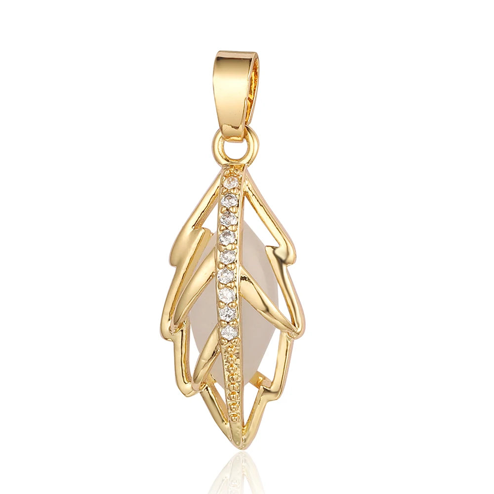 3pcs/Lot Cross Sunflower Cubic Zirconia Pendant Life Tree Maple Leaf Grape Cherry Brass CZ Charms DIY Jewelry Necklace Pendants