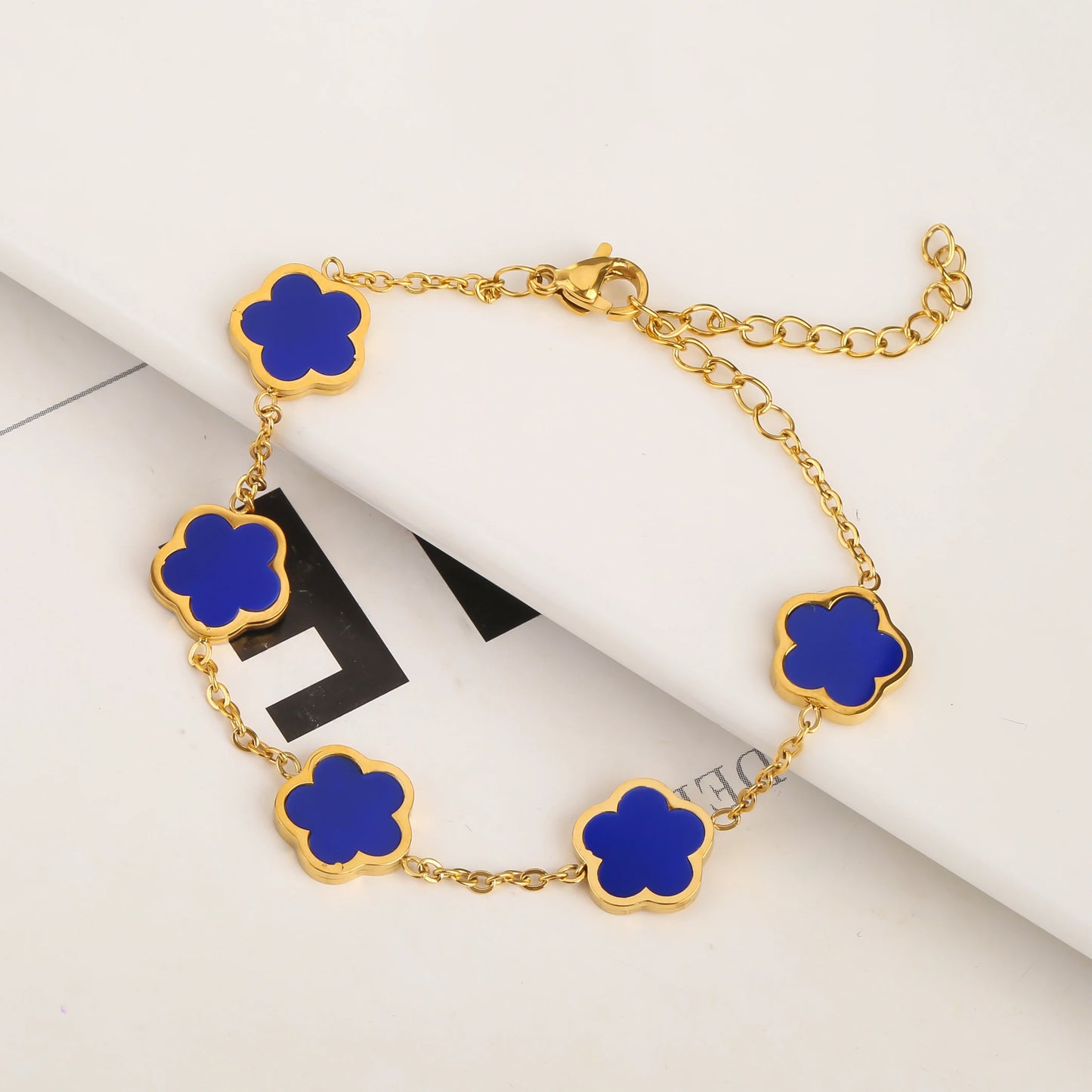 Hot Selling Stainless Steel Single Sided Pendant Necklace With Five Leaf Flower High-Quality Jewelry For Women's Clover